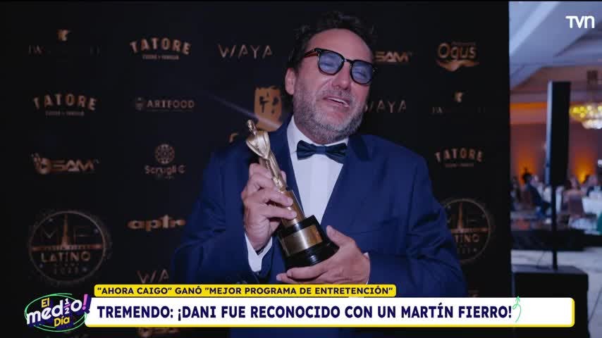 ¡El medio premio! Daniel Fuenzalida fue reconocido con un Martín Fierro
