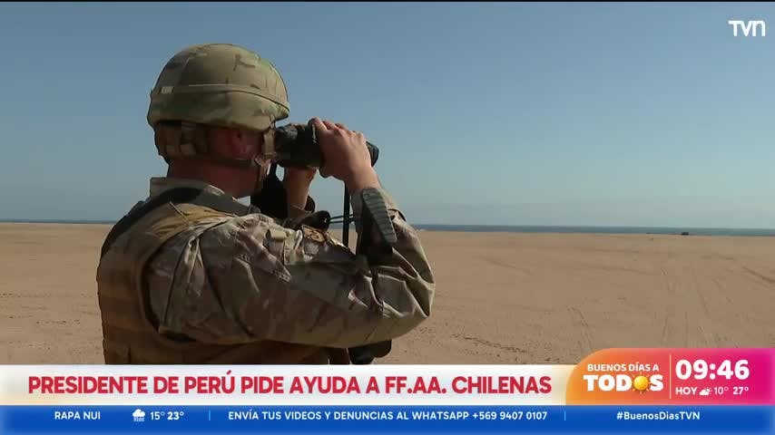 El presidente de Perú, José Jerí, pide ayuda a las Fuerzas Armadas chilenas