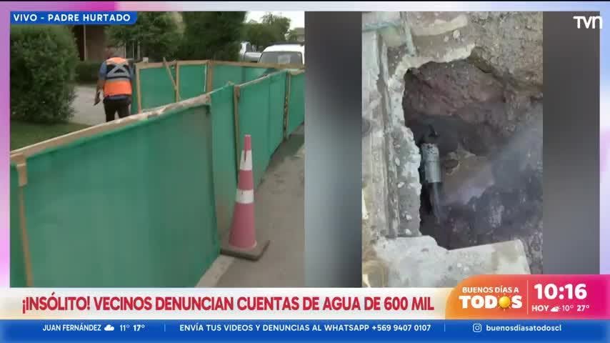 ¡Insólito! Vecinos denuncian que sus cuentas de agua subieron a 600 mil pesos