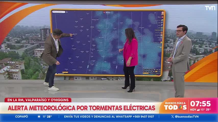 ¡Atención! Alerta meteorológica por tormentas eléctricas 