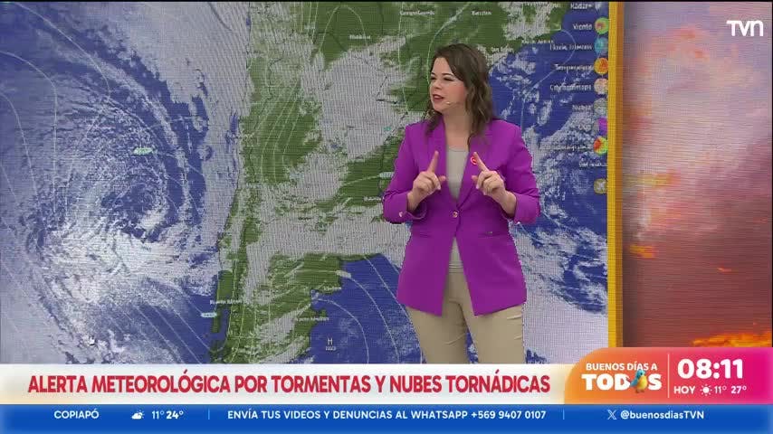 Atención al sur de Chile: alerta meteorológica por tormentas y nubes tornádicas 