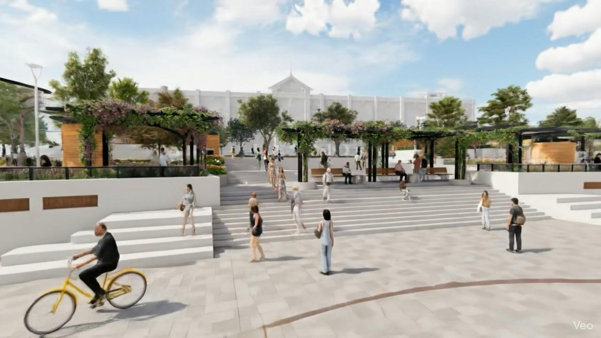 Entregan de financiamiento para mejorar plaza Sotomayor