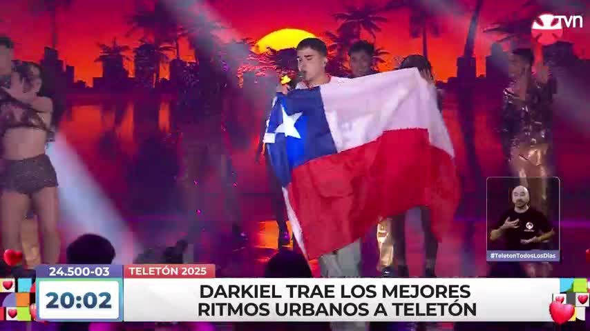 Darkiel prende el Teatro Teletón con sus éxitos del género urbano