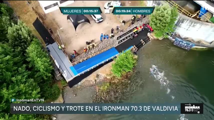 Con el australiano Josh Amberger liderando: así fue el paso de los hombres de la natación al ciclismo