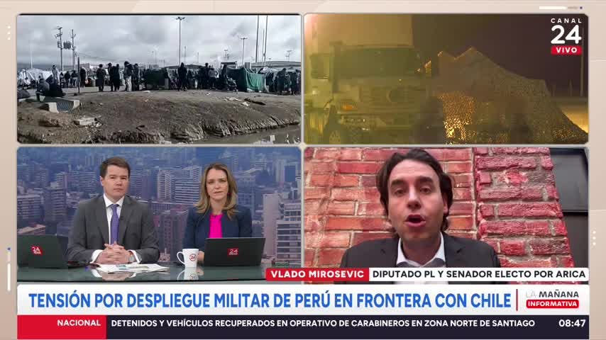 Mirosevic y frontera con Perú: "No hay que bajarle el perfil a una crisis que puede aumentar"