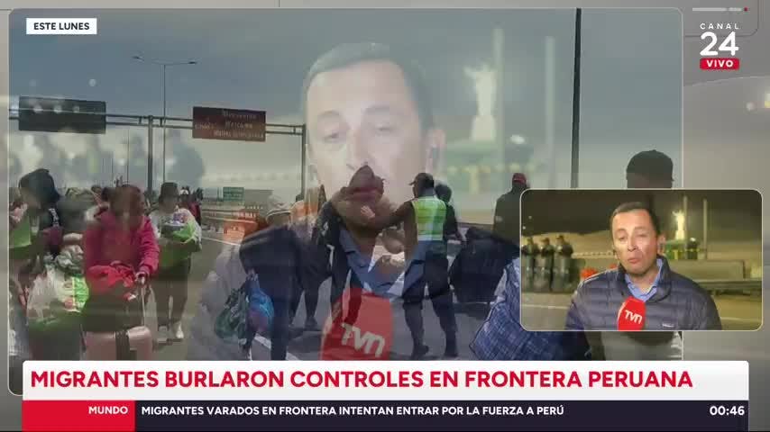 Tensión en zona fronteriza de Chile con Perú: migrantes ingresaron a la fuerza a territorio peruano  