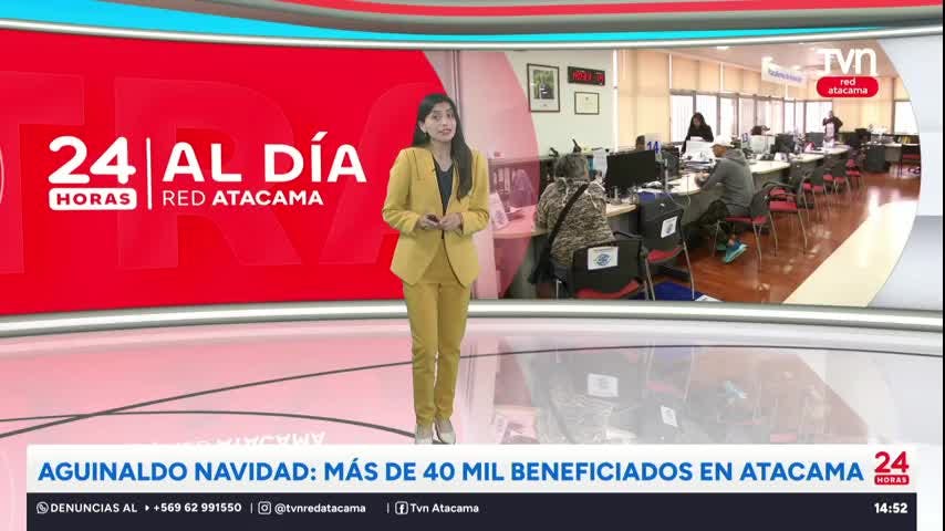 Aguinaldo Navidad: Más de 40 mil beneficiados en Atacama