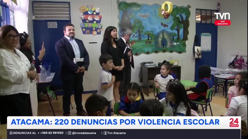 220 denuncias por violencia escolar en Atacama