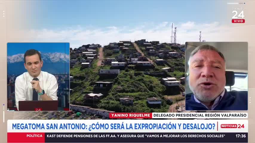 Delegado Riquelme y ubicación de familias de megatoma de San Antonio tras desalojo y expropiación: “Esa es una etapa posterior”