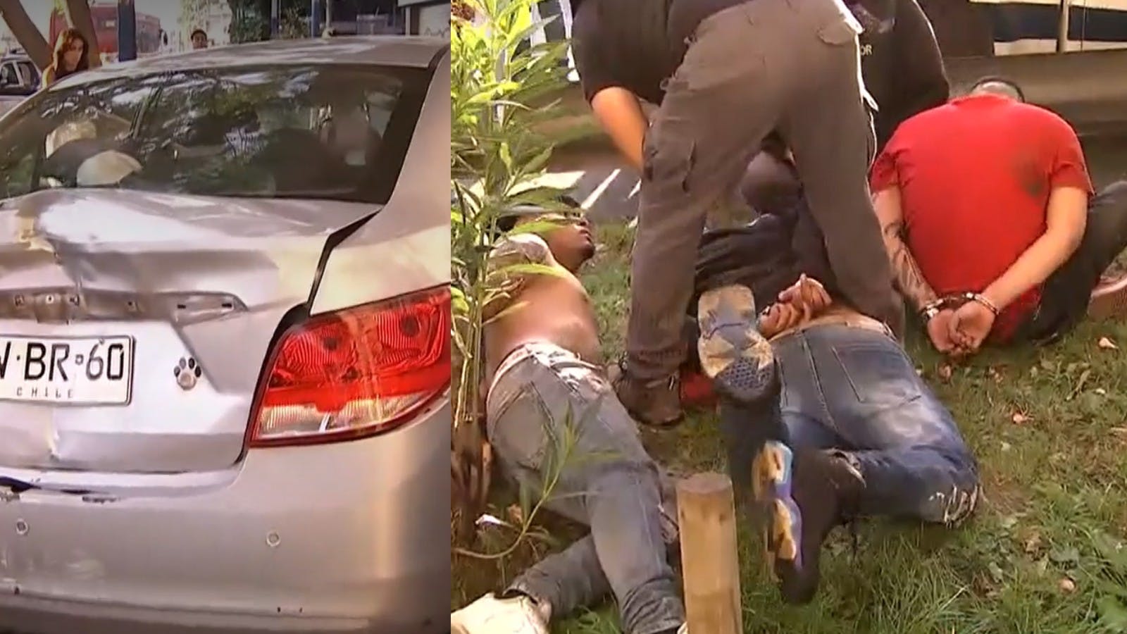 Persecución termina con cuatro detenidos en Quinta Normal 