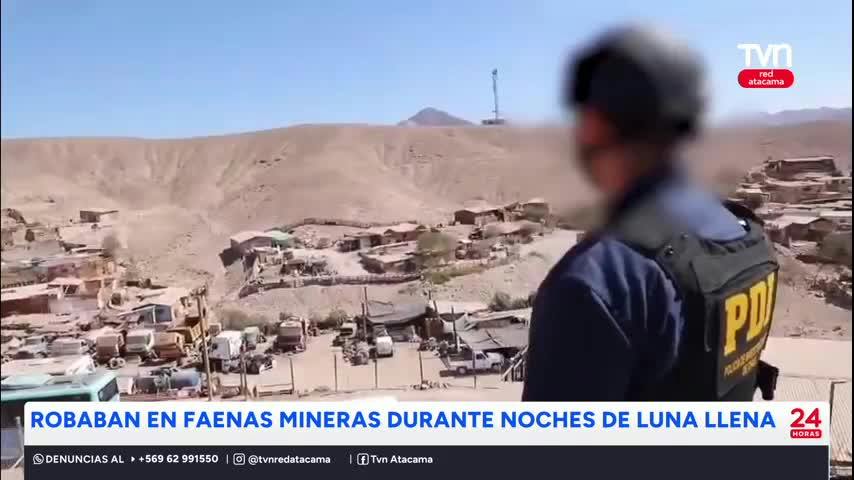 Cae banda que se dedicada al robo en faenas mineras