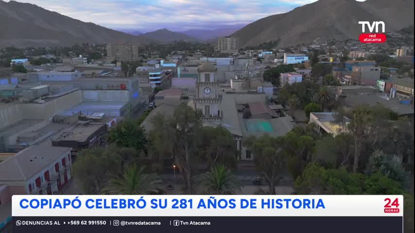 Copiapó celebra sus 281 años de historia