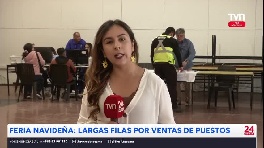 Feria Navideña: Largas filas por ventas de puestos