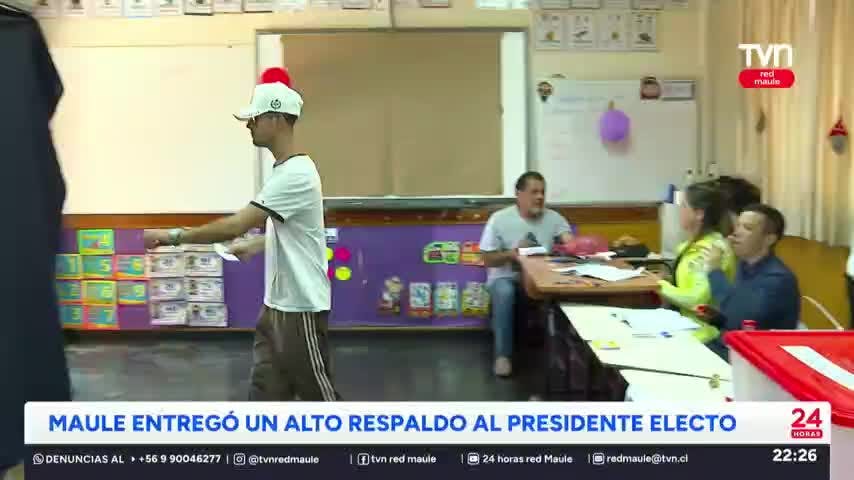 Presidente electo dobló a Jeannette Jara en el Maule