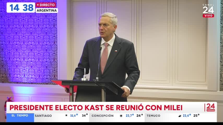 Kast asegura que su gobierno enfrentará sin miedo las discusiones y las manifestaciones