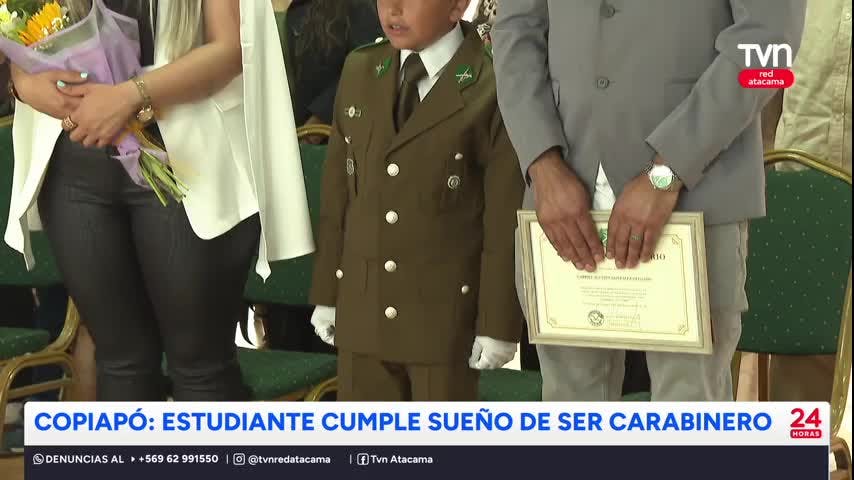 Estudiante de Copiapó cumple sueño de ser Carabinero