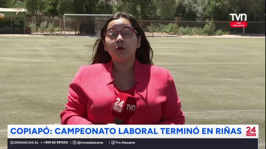 Copiapó: Campeonato de Fútbol Laboral terminó en riñas