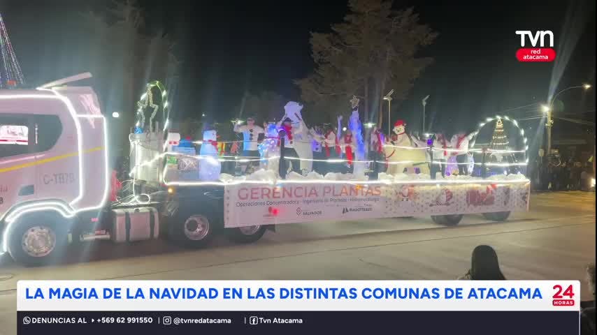 La magia de la Navidad en las distintas comunas de Atacama