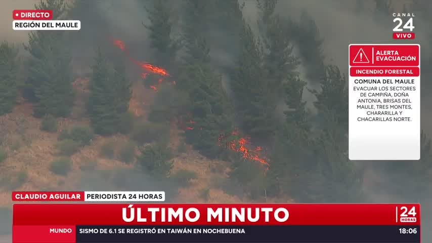 ULTIMO MINUTO / Alerta evacuación en comuna de Maule