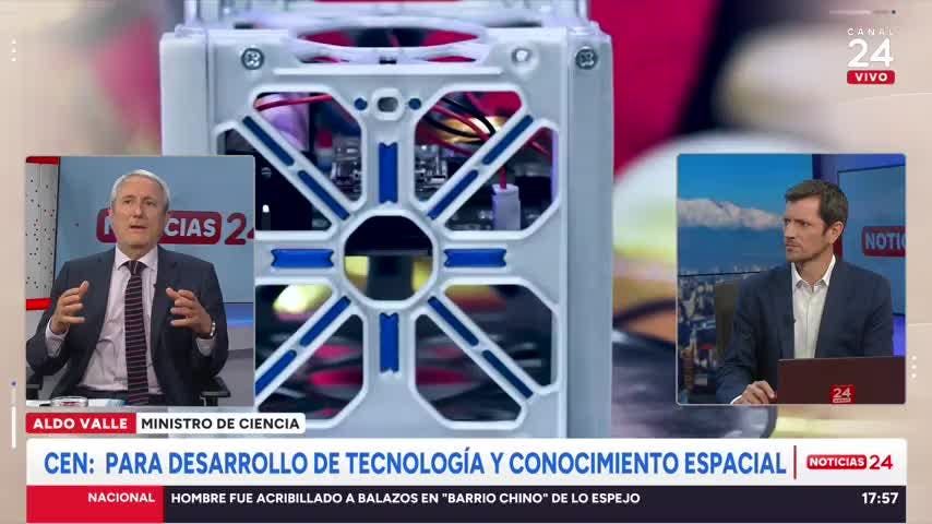 Ministro Valle destacó inuguración del Centro Espacial Nacional en la Base Aérea Los Cerrillos