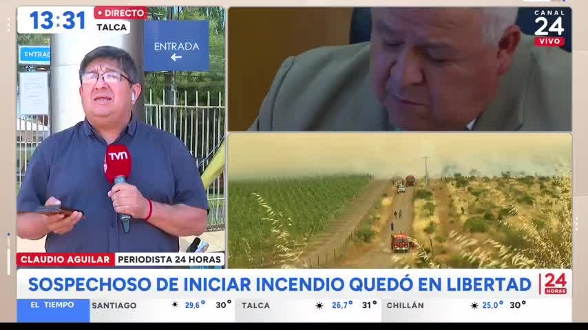 Sospechoso de iniciar fuego en Maule quedó en libertad: no encontraron encendedor