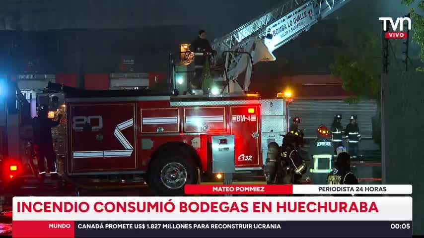Incendio en Huechuraba dejó bodegas quemadas, millonarias pérdidas y caos tras masiva evacuación   