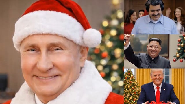 El delirante video de Navidad de embajada rusa con Putin de Viejito Pascuero