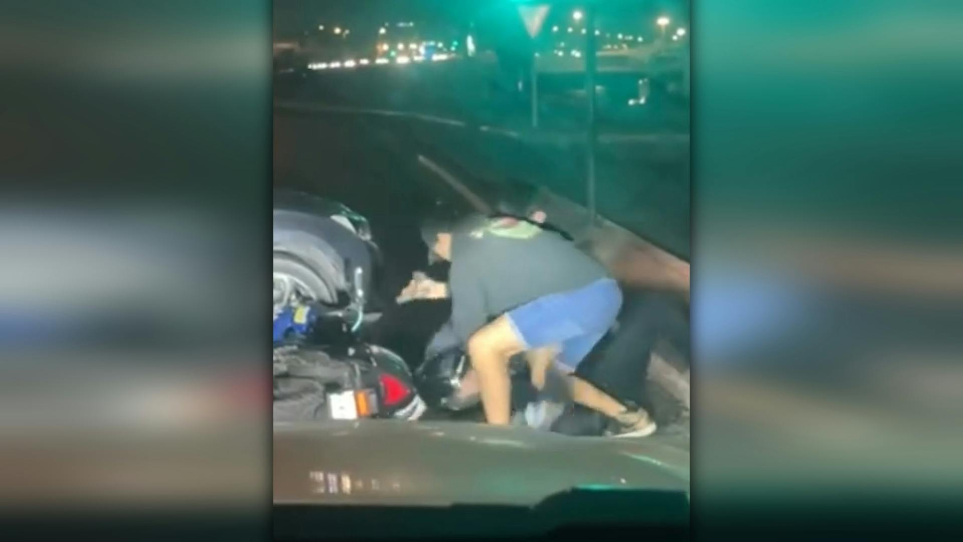 Conductores protagonizan violenta riña  en Antofagasta