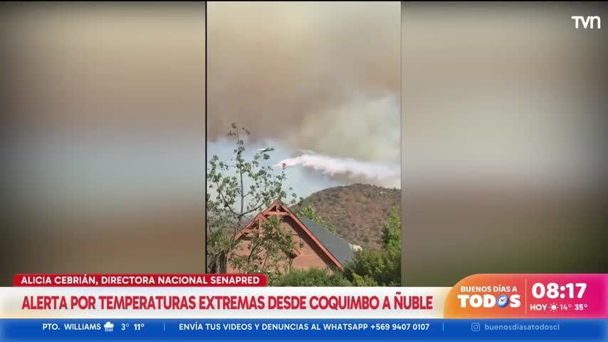 Alerta por temperaturas extremas desde Coquimbo a Ñuble