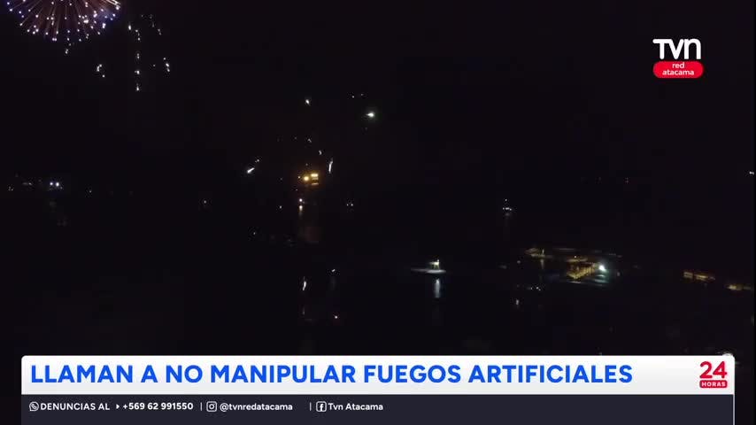 Llaman a no manipular fuegos artificiales
