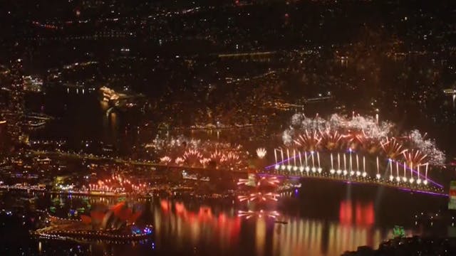 ¡Así fue la increíble celebración de año nuevo en Australia!