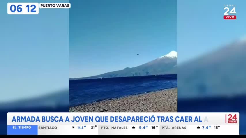 Intensa búsqueda de joven de 19 años desaparecido en el lago Llanquihue en Puerto Varas