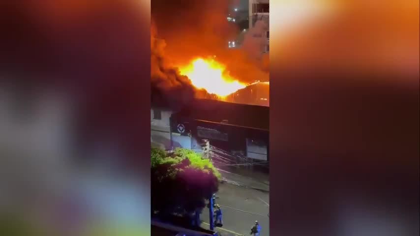 Incendio obliga a bomberos de 4 comunas a acudir a Concepción