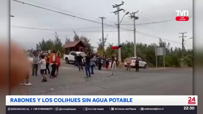 Vecinos rurales de Colbún protestan por falta de agua potable