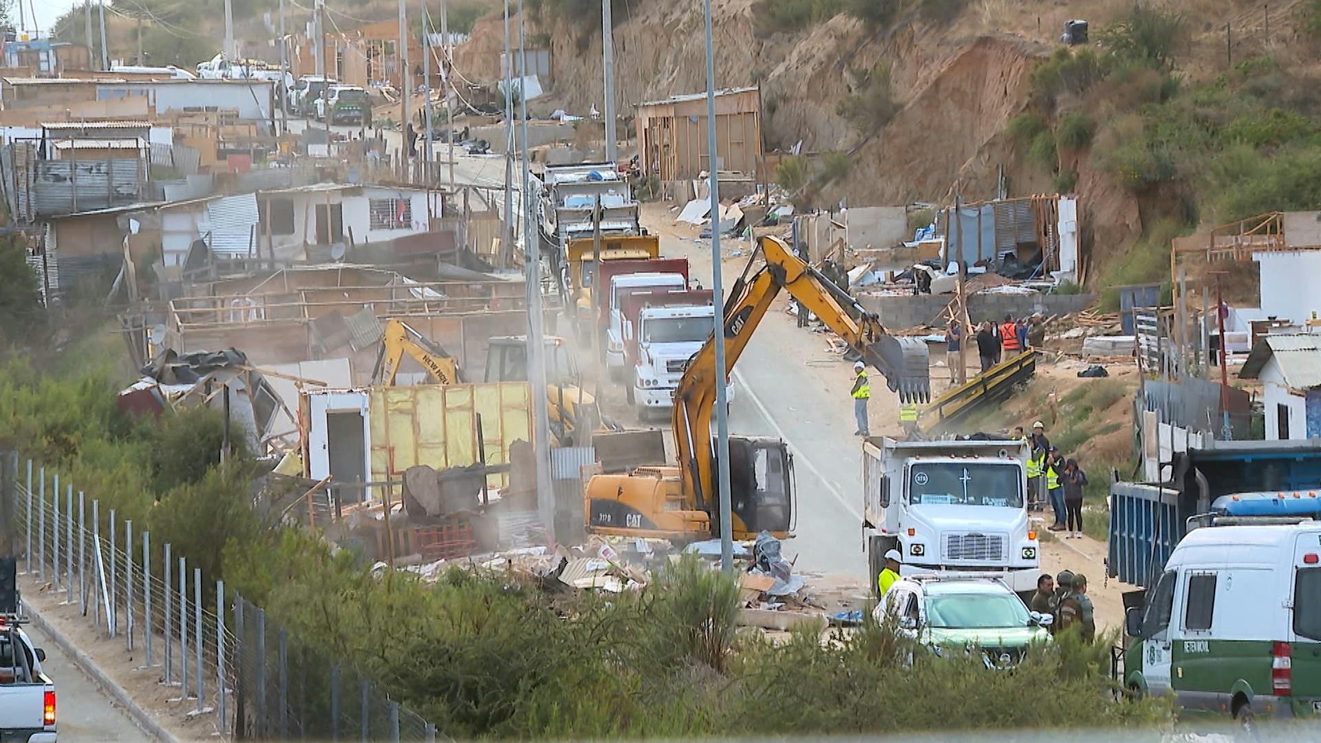Demuelen viviendas en límite de Quilpué y Villa Alemana para dar paso a proyecto habitacional