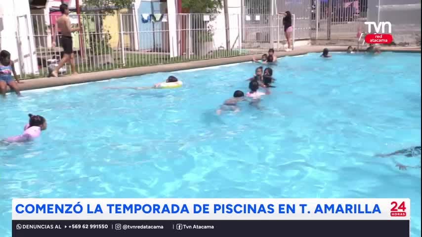 Comenzó la temporada de piscinas en Tierra Amarilla