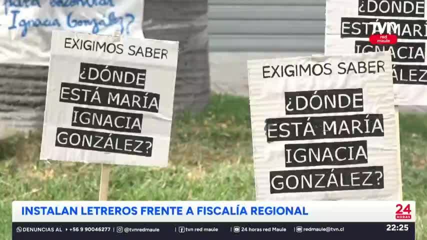 Familia de concejala desaparecida se manifestó frente a Fiscalía Regional