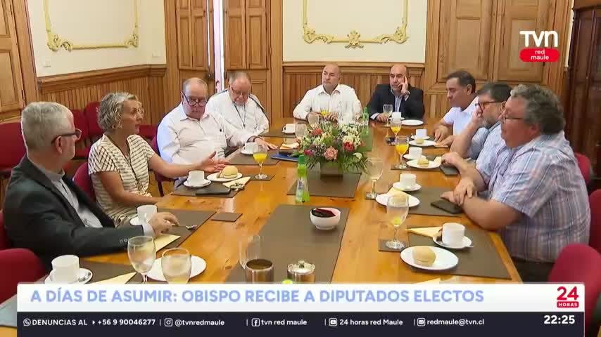 Obispo de Talca se reúne con diputados electos y les pide diálogo, servicio y cercanía con la ciudadanía