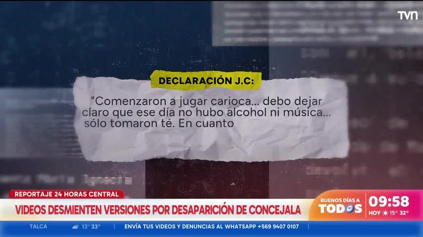 Desaparición concejala: videos clave desmienten versiones entregadas por testigos