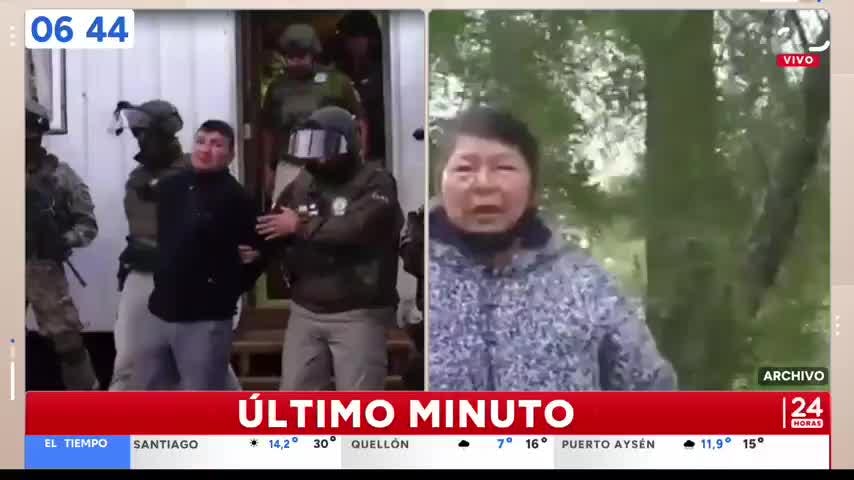 Así fue la detención de uno de los sospechosos por el homicidio de Julia Chuñil