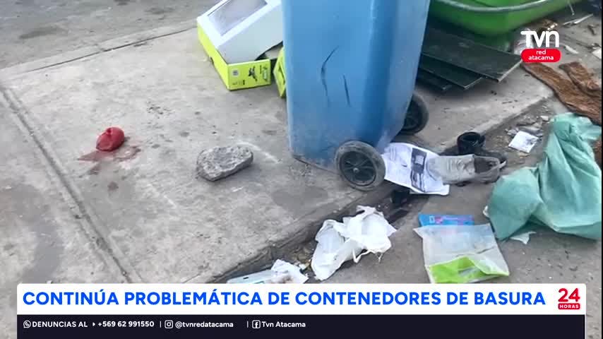 Copiapó: Continúa problemática de contenedores de basura