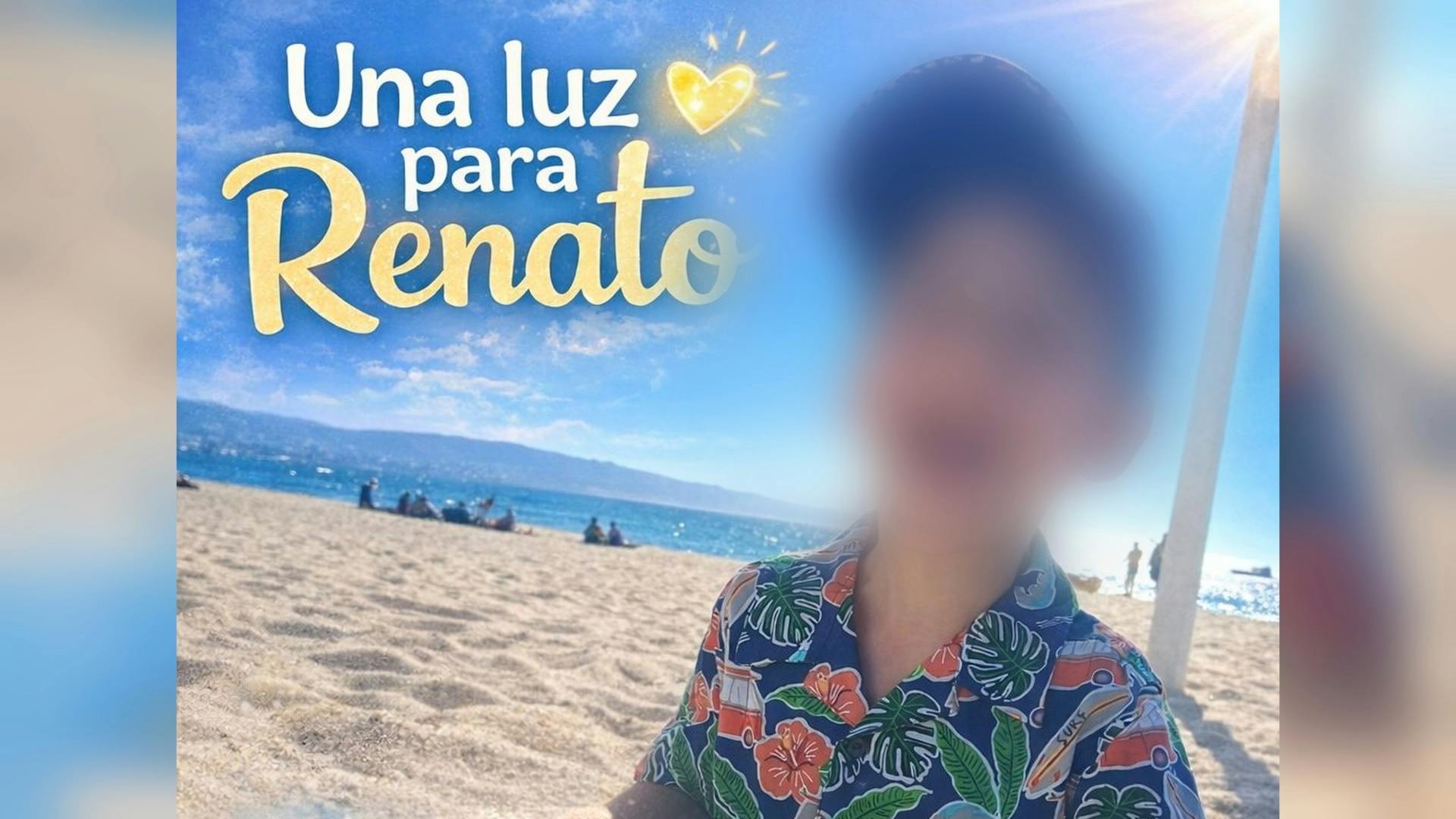 Renato perdió la vista por una enfermedad poco común y su familia solicita ayuda para su tratamiento