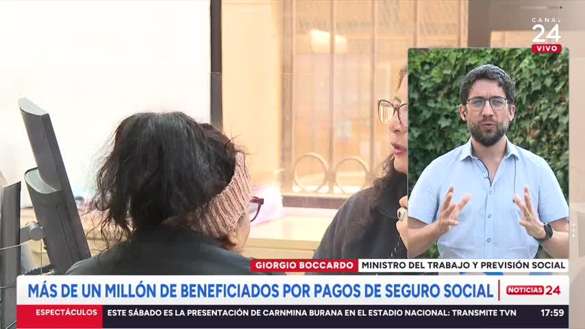 Ministro Boccardo y pago del nuevo Seguro Social: “Es un beneficio permanente, un reconocimiento a los pensionados que el país se los debía”