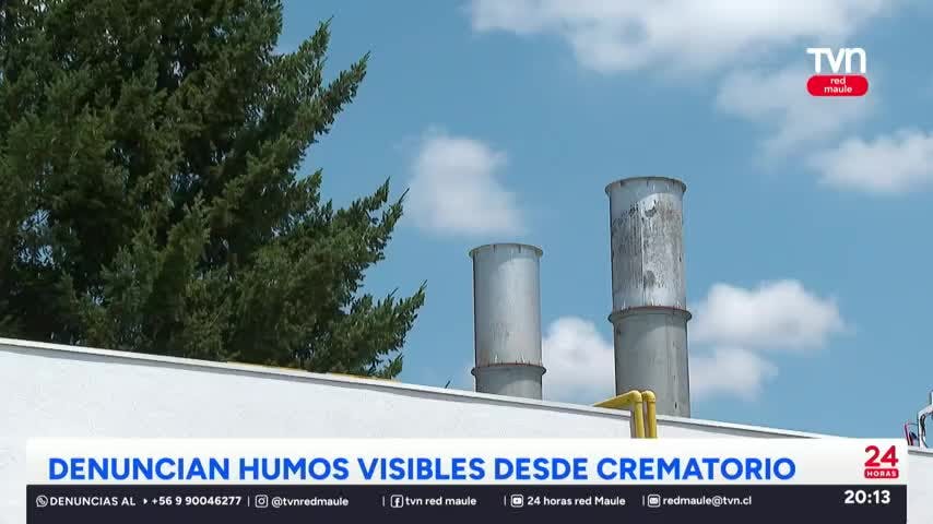 Vecinos denuncias humos visibles en cinerario de Talca