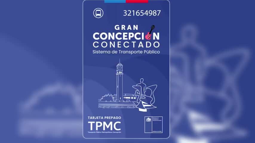 Con el Campanil de la Udec: así será la tarjeta de pago en microbuses del Gran Concepción