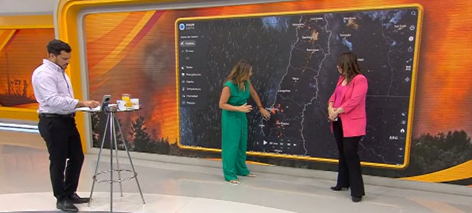 Las condiciones del tiempo que marcarán este lunes la zona de incendios