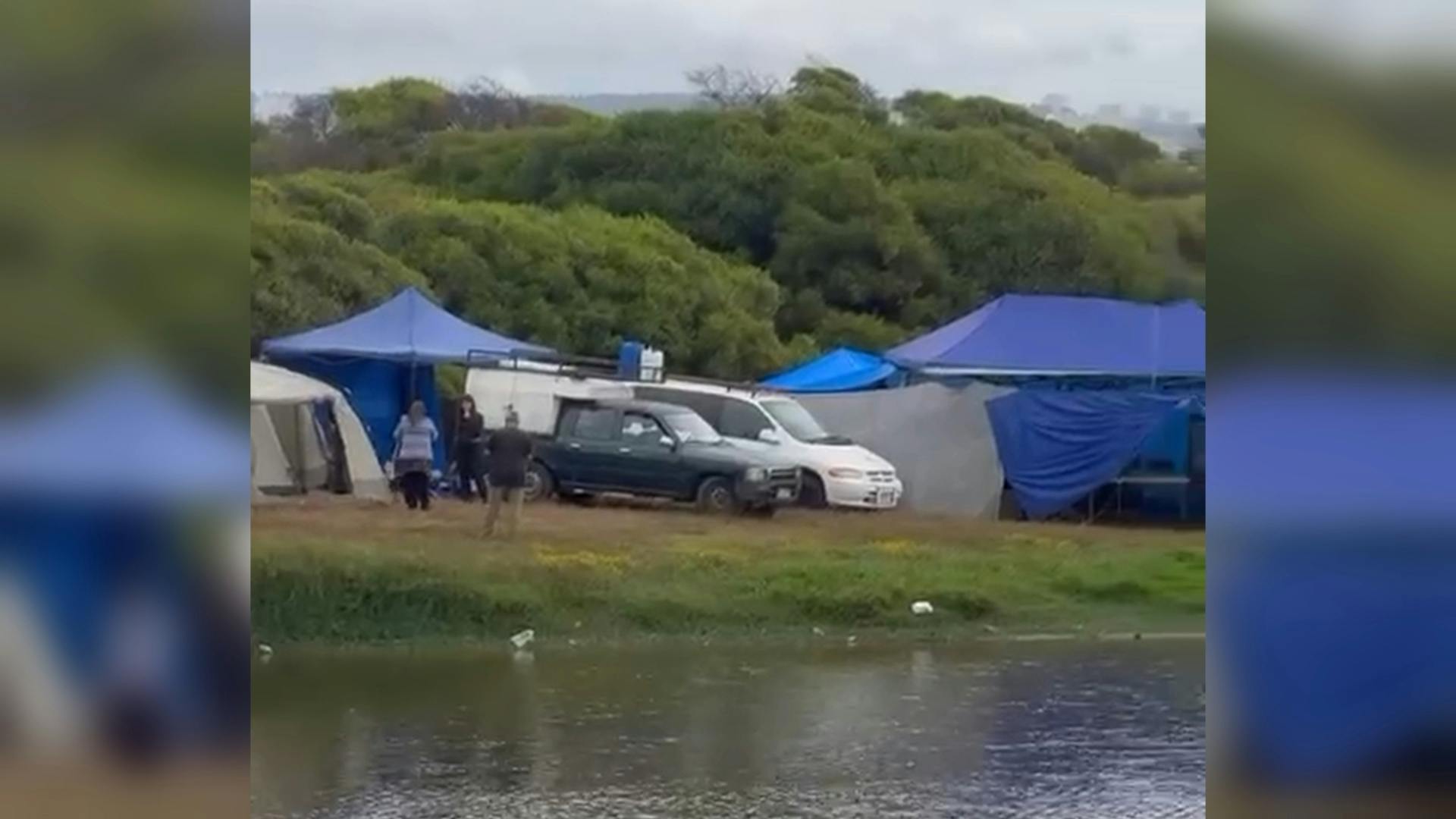 Denuncian instalación de campamentos de veraneo en el humedal de Mantagua