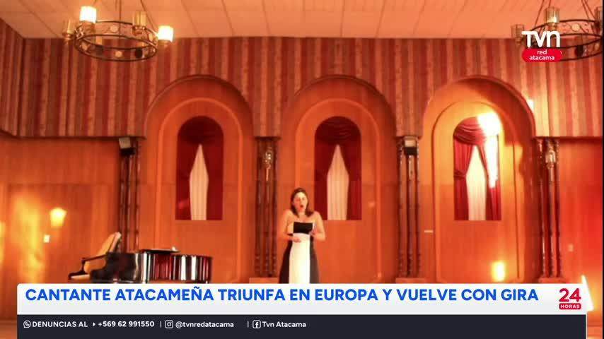 Cantante lírica atacameña vuelve a Chile con gira