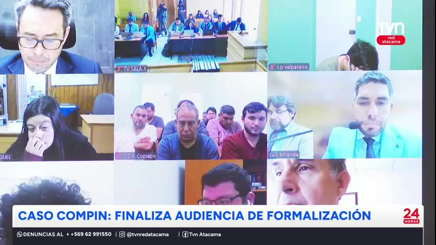 Caso Compin: Finaliza audiencia de formalización