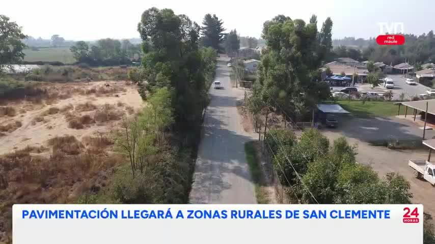 Pavimentarán zonas rurales de San Clemente